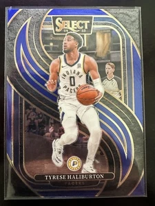2024-25 Panini Select Blue Prizm Tyrese Haliburton Premier #165 Indiana Pacers - Picture 1 of 2