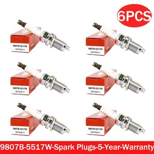 6x Iridium Spark Plugs for Odyssey Pilot Ridgeline 2005-2010 9807B-5517W - Picture 1 of 5