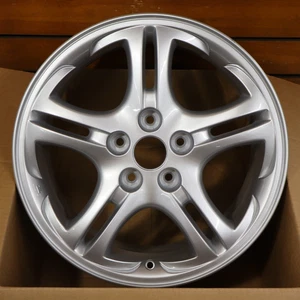 17" HYUNDAI TIBURON WHEEL RIM FACTORY OEM 70701 2003-2006 SILVER - Picture 1 of 5