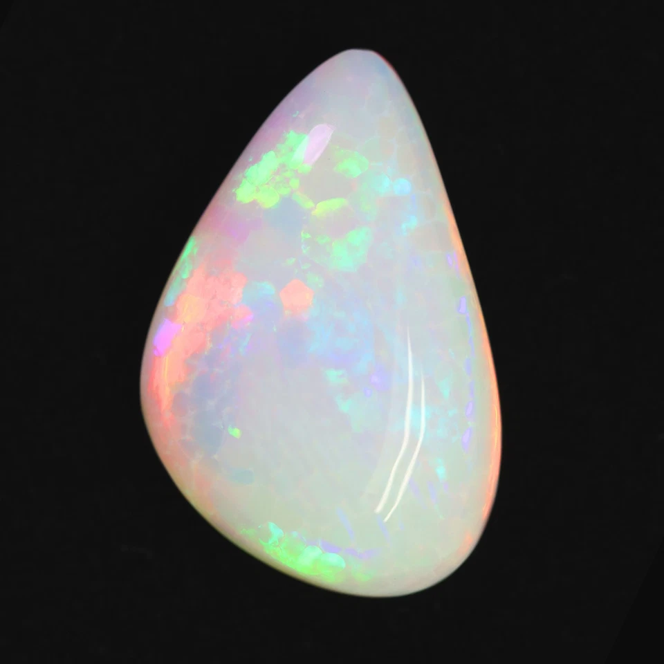 18.02c Super Bright Rainbow Play Harlequin Stunning Solid Crystal Welo Opal - Image 1 of 1