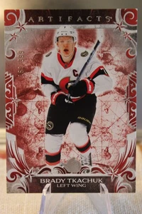 2024 Upper Deck Artifacts BRADY TKACHUK Ruby /399 Card #127 - Ottawa Senators - Picture 1 of 2