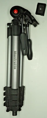 Manfrotto Compact Advanced Aluminum 65" Tripod 3-Way Head Black and Silver - Image 1 of 3