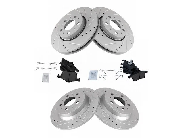 Kit de pastillas de freno y rotor delanteras y traseras para Volvo V70 2002 2003 2001-2006 YJ558RM Foto 1 de 1