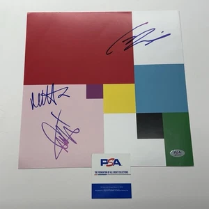 🍫 🪩 The 1975 🪩🍫 Signed Vinyl Poster Album Matt Healy +2 PSA COA Autograph - Bild 1 von 1