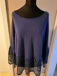 Heine Shirtbluse mit Spitze Gr. 44/46 elegant  - Bild 1 von 3