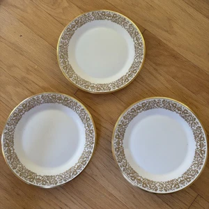 Discontinued LENOX Tuscany Gold Set 3 10 3/4" Dinner Plates Excellent Set of 3 - Picture 1 of 5