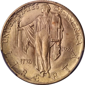 1926 Sesqui Commemorative Gold $2.50 PCGS MS65 Superb Eye Appeal - Picture 1 of 4