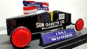 Nylint Diecast SOAP BOX DERBY CAR 1951 Winner Sun Gazette Co. Vintage 1999 1:12 - Picture 1 of 6