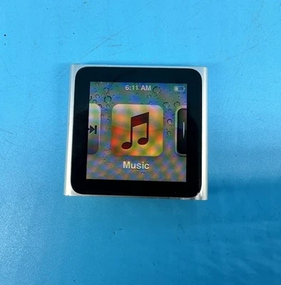 Apple IPOD NANO 6th Gen 8GB A1366, Silver - Tested - Image 1 of 4