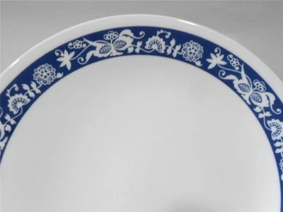 NR Pristine! Corelle TRUE BLUE 8.5" LUNCH PLATE *Reversed OLD TOWN Pattern - Image 1 of 4