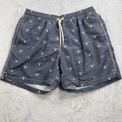 Barbour All Over Lighthouse Mens M Medium 5" Swim Shorts Essential Lined Trunks - Image 1 of 4