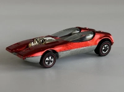 Juguete de colección Mattel Hot Wheels Redline Red Splittin' Image 1969 raro Foto 1 de 4