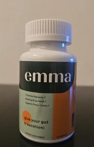 EMMA Gut Health Gas & Bloating Constipation Leaky Gut Repair 60 Caps Exp 12/28 - Picture 1 of 2