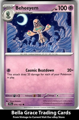 Beheeyem #074/162 SV05: Temporal Forces Pokemon Uncommon - Image 1 of 2