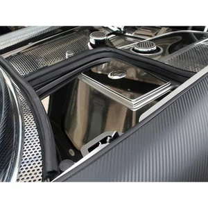Polished Stainless Steel Battery Fuse Box Cover for 1997-2004 Chevy Corvette C5 - Picture 1 of 4