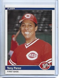 Tony Perez 1984 Fleer Update Baseball Card #U91-Cincinnati Reds - Picture 1 of 2