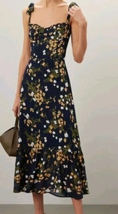 reformation dress Floral Cottagecore Nikita Dress 2 - Picture 1 of 15