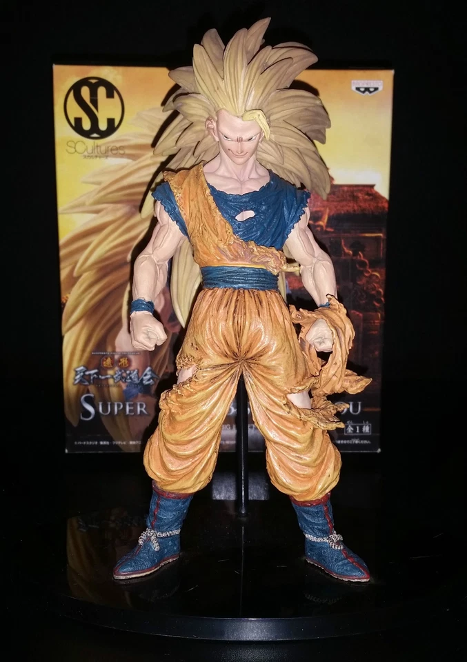 Dragon Ball DBZ Goku Super Sayan 3 Budokai T3 SCultures Banpresto originale 2011 - Immagine 1 di 4