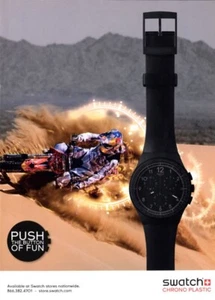 Swatch Chrono Kunststoff Uhr Uhren Vintage 1-seitig MAGAZINANZEIGE 2012 - Bild 1 von 1