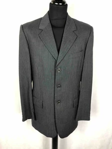 Moschino Chaqueta Americana Hombre Lana Rayado Gris Elegante da Sera SZ.L - 50 - Imagen 1 de 5