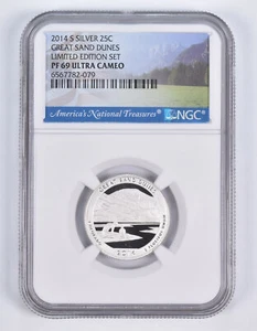 2014-S Silver PF69 ANT Great Sand Dunes Quarter Limited Edition NGC - Picture 1 of 5