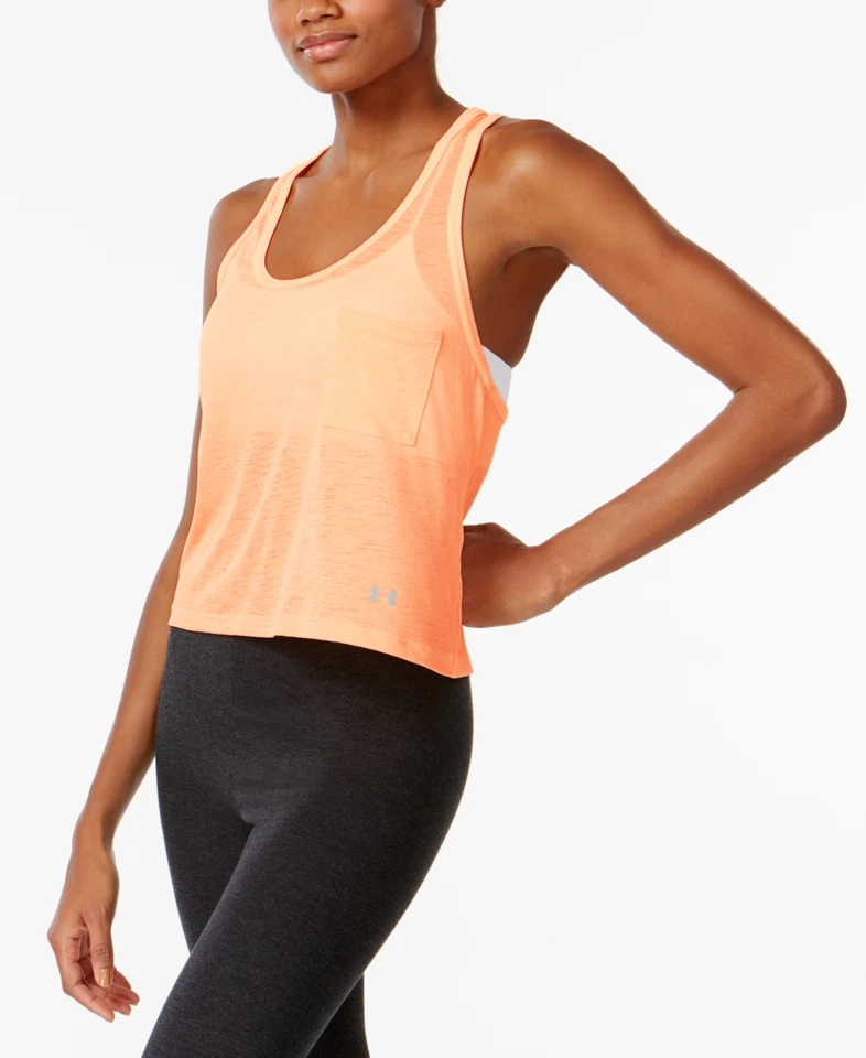 Under Armour Womens Tech Slub Shorty Tank Top Pink X-large