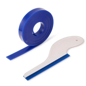 Side Swiper Squeegee + 45cm Blue Rubber Edge Soft Car Window Tint Wraps Tool Kit - Picture 1 of 5