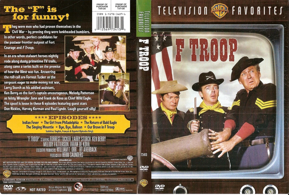 F Troop: TV Favorites Compilation (DVD, 2005) #0323CB - Image 1 of 1