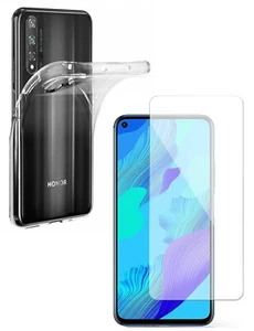 VERRE TREMPÉ + COQUE ANTICHOC TRANSPARENTE Pour HUAWEI NOVA 5T PROTECTION 5 T - Photo 1 sur 11