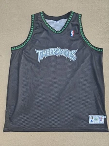 Vintage Mens Starter Minnesota Timberwolves Authentic Jersey Size 54-Black - Picture 1 of 6