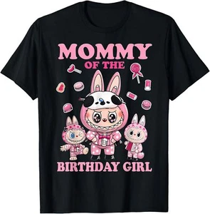 Mommy Of The Birthday Girl Labubu Family T-Shirt - Picture 1 of 4