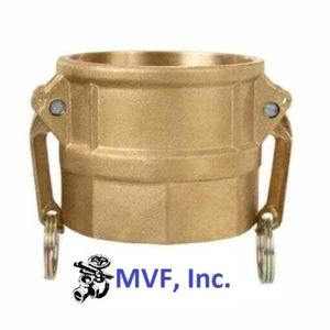 3" Type D Camlock Female Coupler x Female NPT Brass Hose Fitting D300BR - Picture 1 of 6