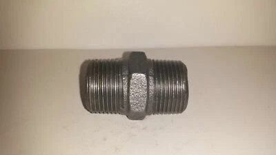 Black Malleable Iron Pipe Fitting BSP 1/2" & 3/4" - Image 1 of 4