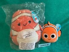 Sealed 8” Ricky + 5" Finding Nemo Orange Clownfish Squishmallow Plush Toy Orange