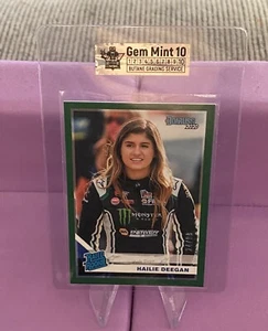 2020 Panini Donruss Racing Hailie Deegan /99 Green Rated Rookie Gem Mint 10 SSP - Picture 1 of 4