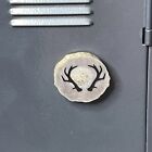 Real Deer Antler Engraved Magnet