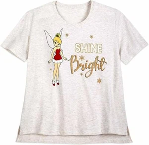 WOMENS SIZE 3XL DISNEY TINKER BELL TINKERBELL HOLIDAY T-SHIRT NWT - Picture 1 of 1