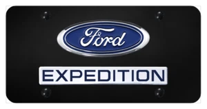 Ford Expedition Dual Logo Nameplate License Plate Official Licensed - Imagen 1 de 4