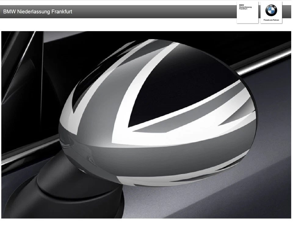 Original MINI Satz Außenspiegelkappe Black Jack MINI F Modelle - Bild 1 von 1