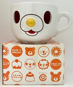 NOS CRAM CREAM BEAR DONUT Keramiktasse Kaffeesuppe 16 Unzen 2002 Japan Kawaii Neu im Karton - Bild 1 von 5