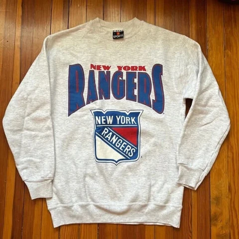 Vintage New York Rangers Gray Crewneck Sweatshirt Unisex Men Women Cover