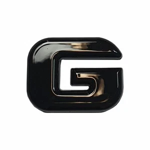 3D-Relief-Buchstabe schwarz glänzend G Auto Aufkleber - Bild 1 von 1