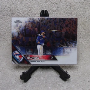 Tarjeta de béisbol cromada Topps 2016 de José Bautista #191 ALDS Bat abatible Blue Jays - Imagen 1 de 3