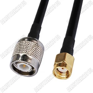 RG58 30cm RP-SMA Male ( Female Pin ) to TNC MalePigtail Coax Cable for Wireless - Picture 1 of 4