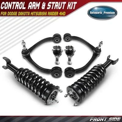 Kit de brazo de control de resorte helicoidal y puntal delantero de 6 piezas para Dodge Dakota Mitsubishi 4x4 Foto 1 de 4