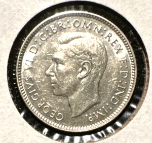 Australia 1943 S six pence KM 38 UNC - Picture 1 of 2