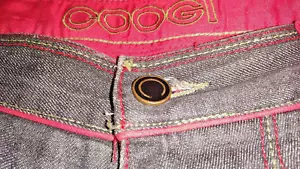 Jeans larghi ricamati Coogi 40 x 34 pantaloni moda uomo abbigliamento elegante comodi - Foto 1 di 16