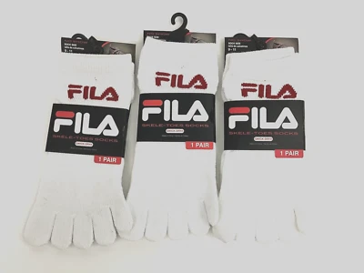 3 Pair Fila Skeletoes Socks Quick-dry No Show Toe Socks Womens Size 9-11 - Image 1 of 2