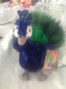 NWT Douglas Perry Peacock Plush - GORGEOUS! - Picture 1 of 4