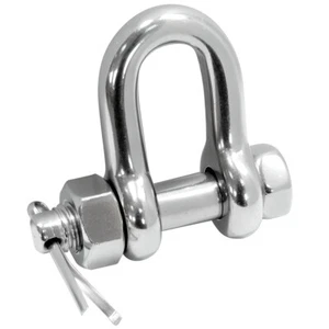 Dee Shackle Forged - Load Rated A4 Marine Grade Stainless Steel Lifting Shackle - Picture 1 of 3
